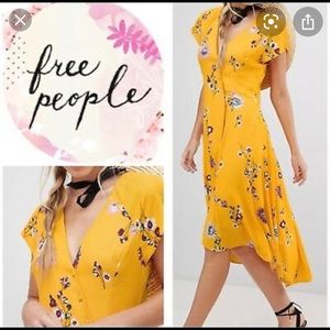 Free people lost in you yellow floral dress
